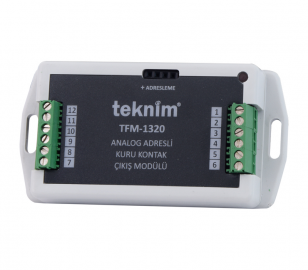 Teknim TFM-1320 ADRESLİ KURU KONTAK ÇIKIŞ MODÜLÜ (PARALEL 2 ÇIKIŞ)